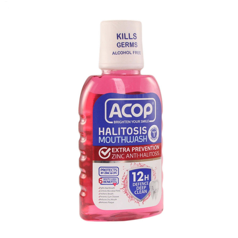 دهان شویه آکوپ مدل Halitosis حجم 300 میلی لیتر مجموعه 2 عددی