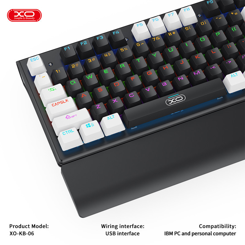 کیبورد و ماوس گیمینگ ایکس او مدل KB-06