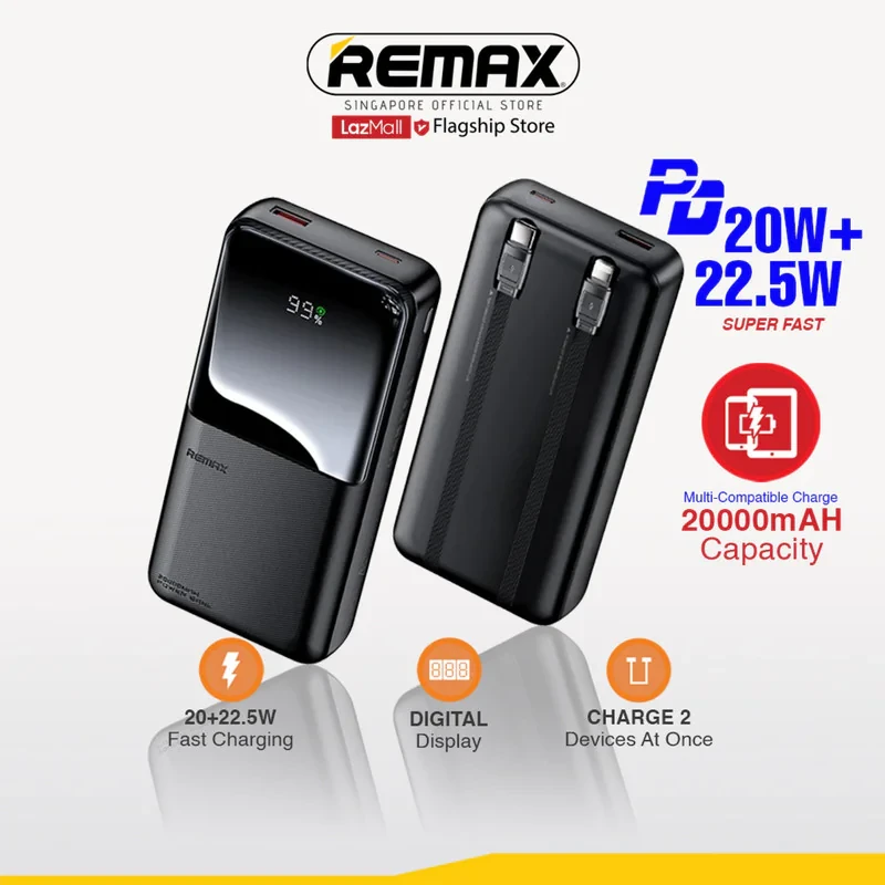 پاوربانک ریمکس مدل RPP-680 ظرفیت 20000 میلی آمپر ساعت