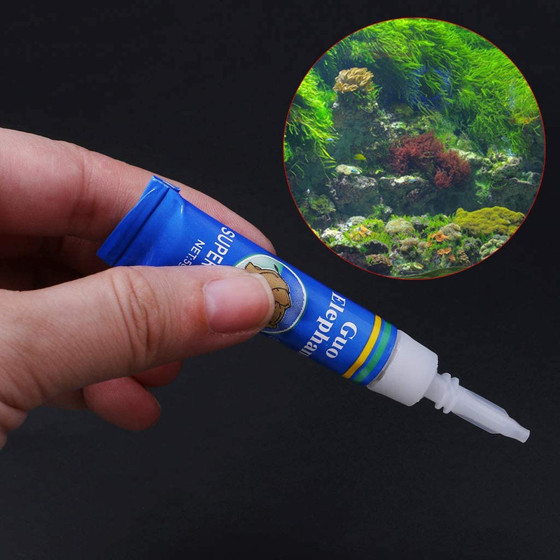 چسب پلنت آکواریوم مدل SUPER GLUE وزن 4 گرم بسته 3 عددی