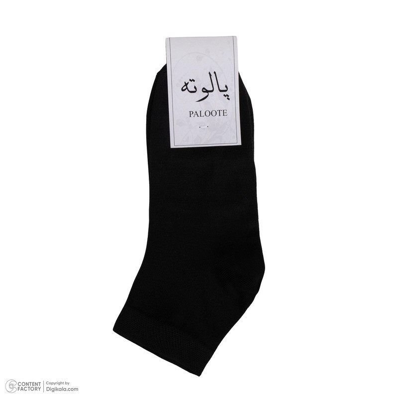جوراب ساق کوتاه مردانه پالوته طرح ساده مدل PLT-BBB-6R6COL بسته 6 عددی