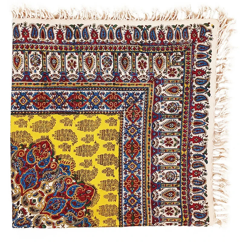 رومیزی قلمکار مدل ترنج 2