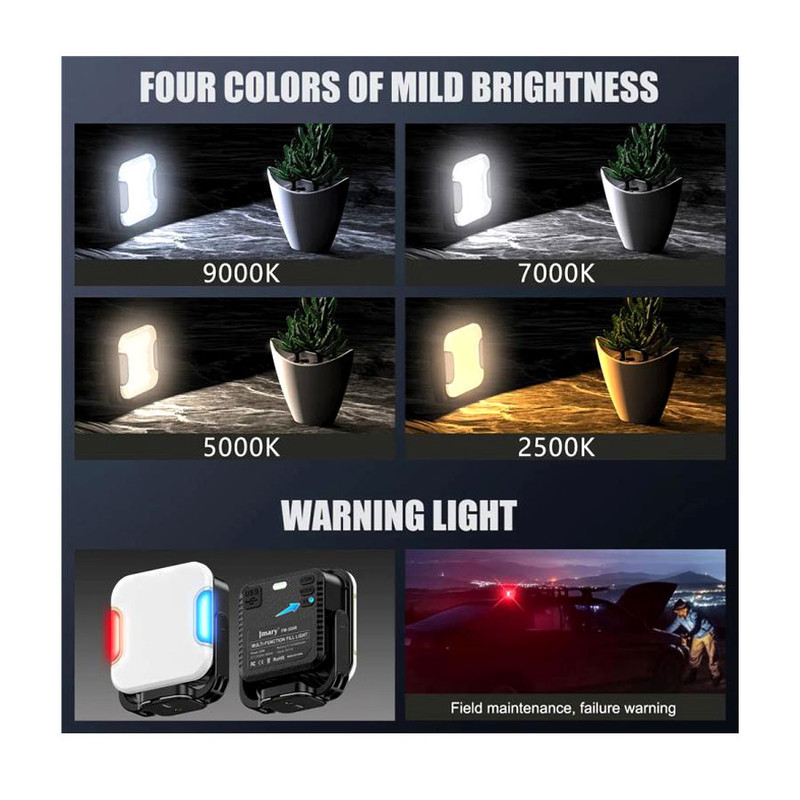 نور ثابت ال ای دی جیماری مدل FM 328 RGB LED
