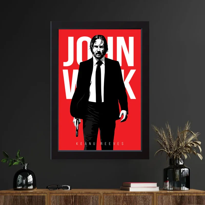 تابلو مدل John Wick کد m2639-b