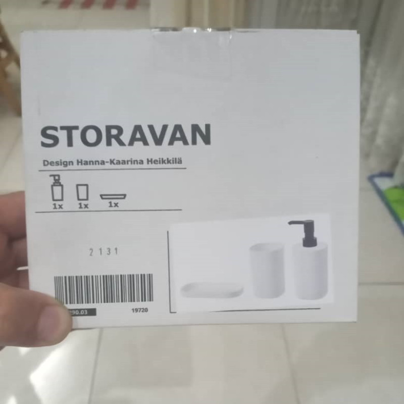 ست سرویس بهداشتی 3 پارچه ایکیا مدل STORAVAN کد 9003