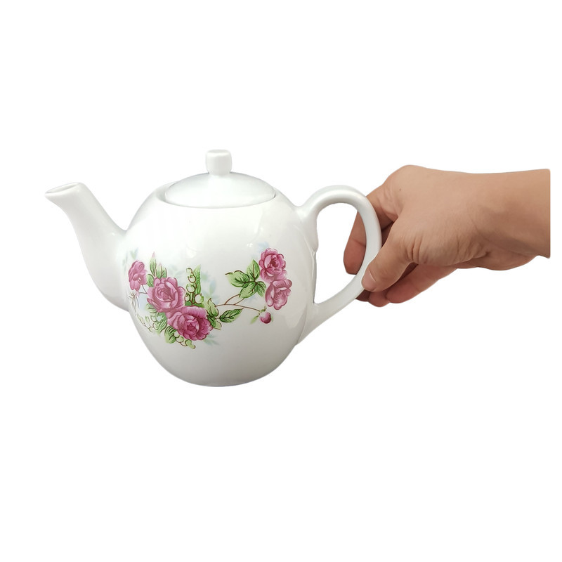 قوری مدل گل سرخی نوستالژی