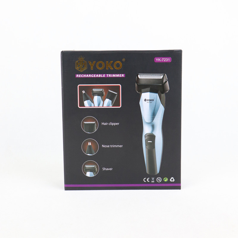 ماشین اصلاح موی صورت شارژی یوکو مدل  YK-7231