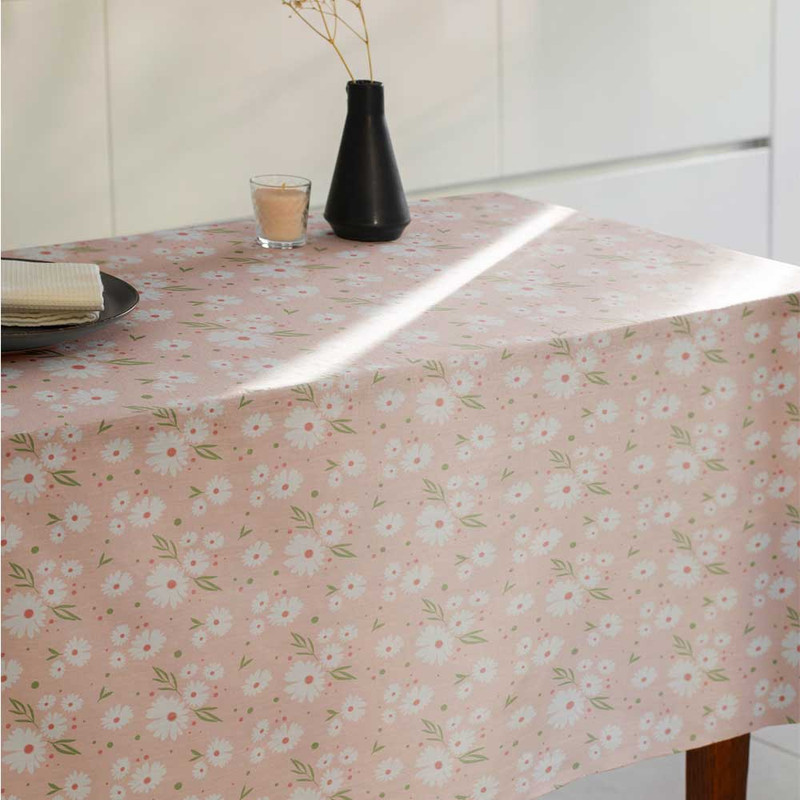 رومیزی مدل گلدار چهارنفره مربعی کد F2RO1066
