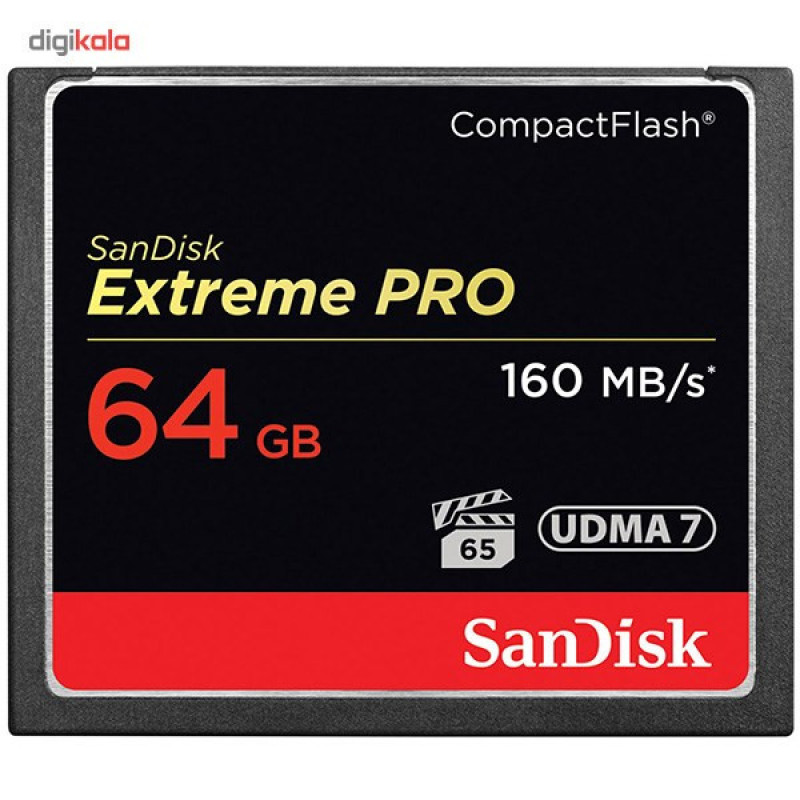 کارت حافظه CompactFlash سن دیسک مدل Extreme Pro سرعت 1067X 160MBps ظرفیت 64 گیگابایت