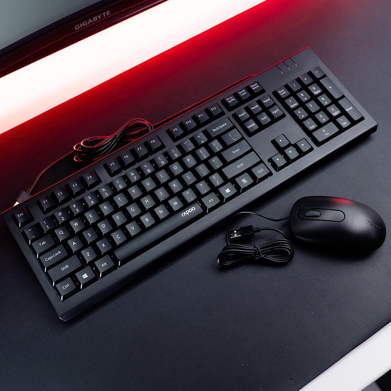 کیبورد و ماوس سیمی رپو مدل X130PRO