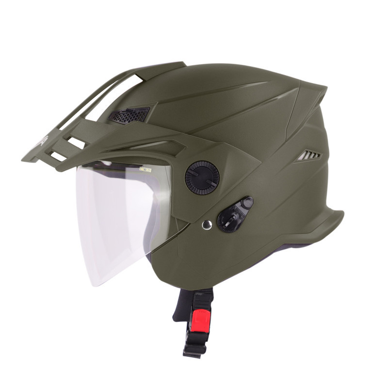 کلاه کاسکت بدون چانه استیل برد مدل AVA 23 green