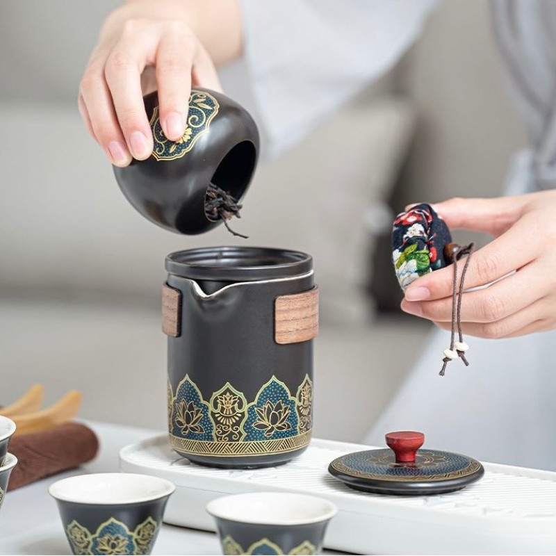 ست هدیه اشن مدل Herbal Tea طرح سرویس چای خوری