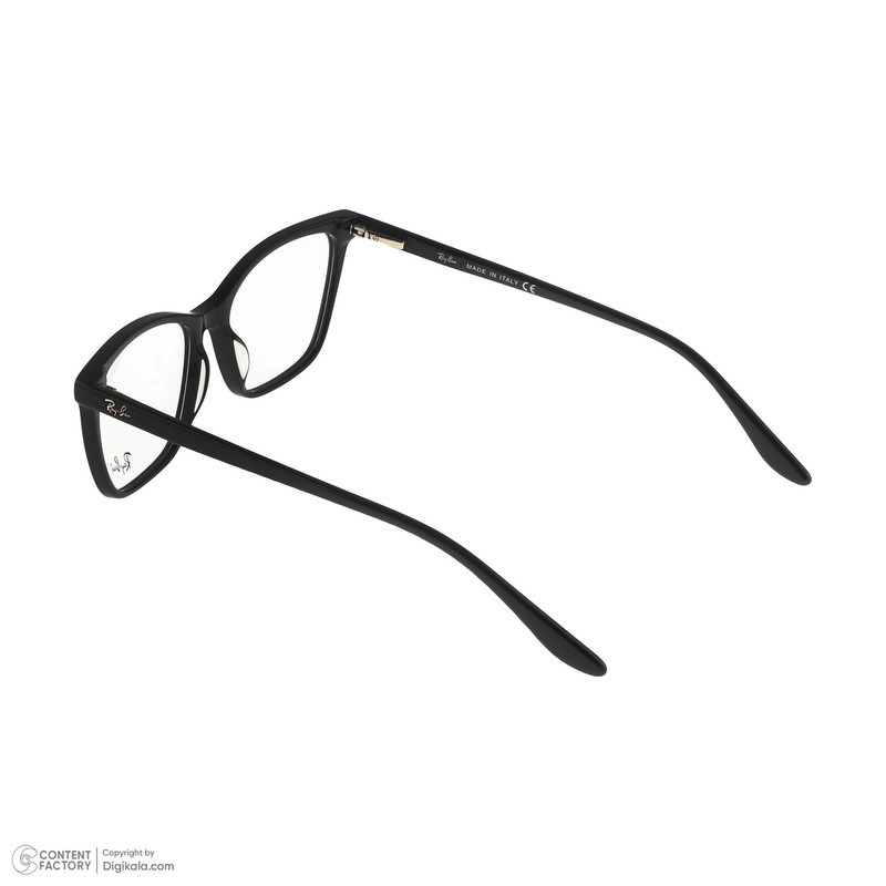 فریم عینک طبی ویفرر (Wayfarer) ری بن مدل RB5422F-2000 مناسب برای صورت مستطیل، مربع، قلب و بیضی