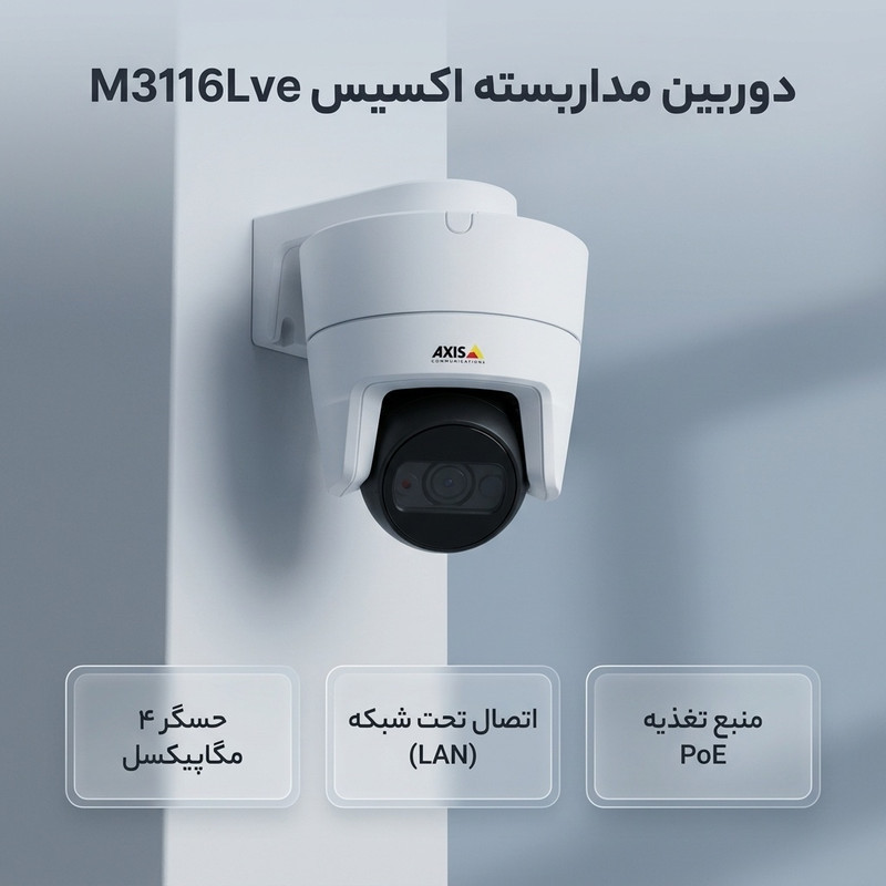 دوربین مداربسته تحت شبکه اکسیس مدل M3116Lve