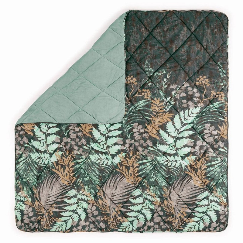 لحاف کاتن باکس مدل Velvet Yorgan Clorasa Mint C.K دونفره سایز 215*195 سانتی متر