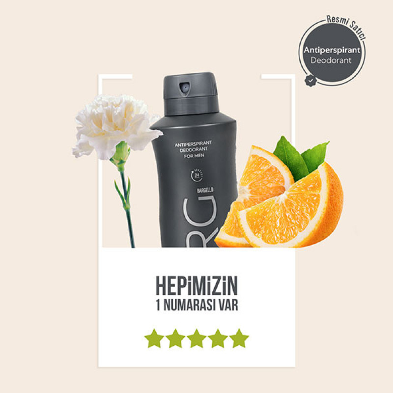 دئودورانت مردانه بارگلو مدل ANTIPERSPIRANT حجم 150 میلی‌لیتر
