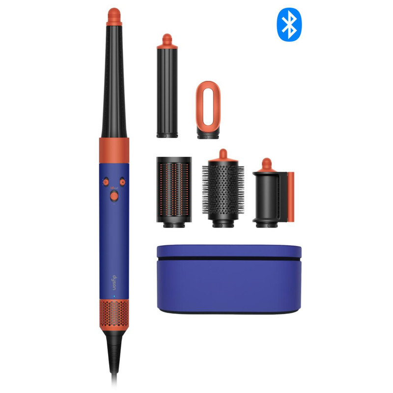 سشوار برس‌دار حالت‌دهنده 1300 وات دایسون مدل Airwrap id HS08 Straight+Wavy، موتور BLDC، وزن 630 گرم، دارای سری شانه‌دار، سری برس‌دار گرد پهن، کیف نگه‌دارنده، خشک‌کن ملایم، متمرکز‌کننده باریک، متمرکز‌کننده پهن با ویژگی فرکنندگی، صاف‌کنندگی، حجم‌دهندگی