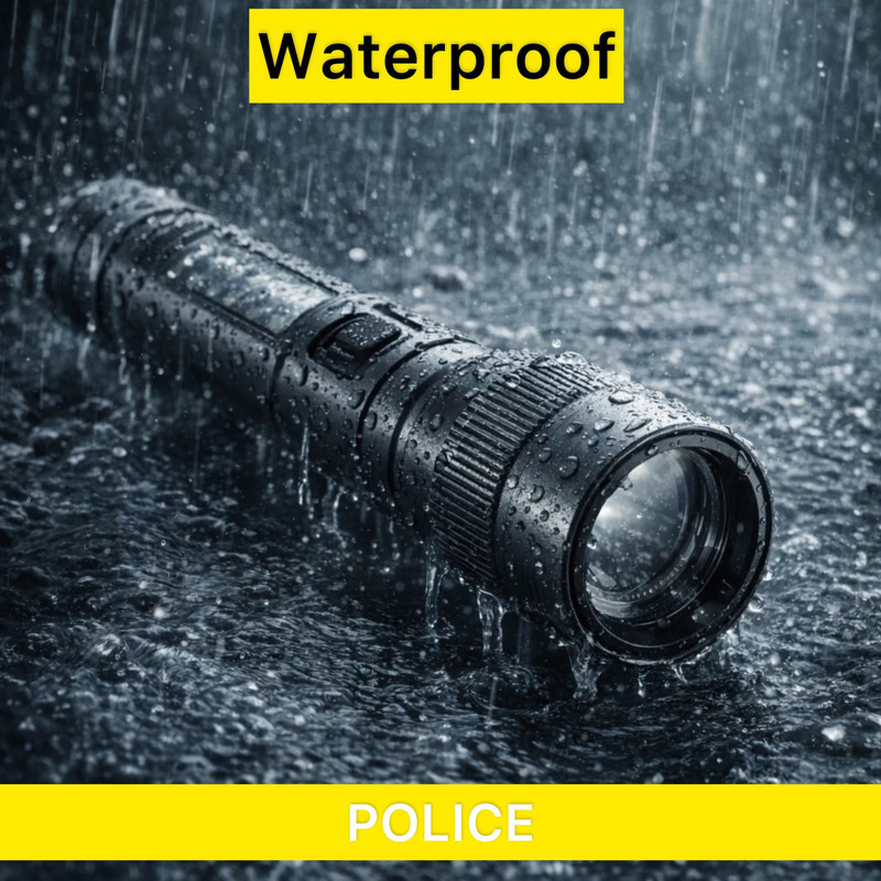 چراغ قوه دستی آکوا مدل POLICE-7234 با نور مهتابی