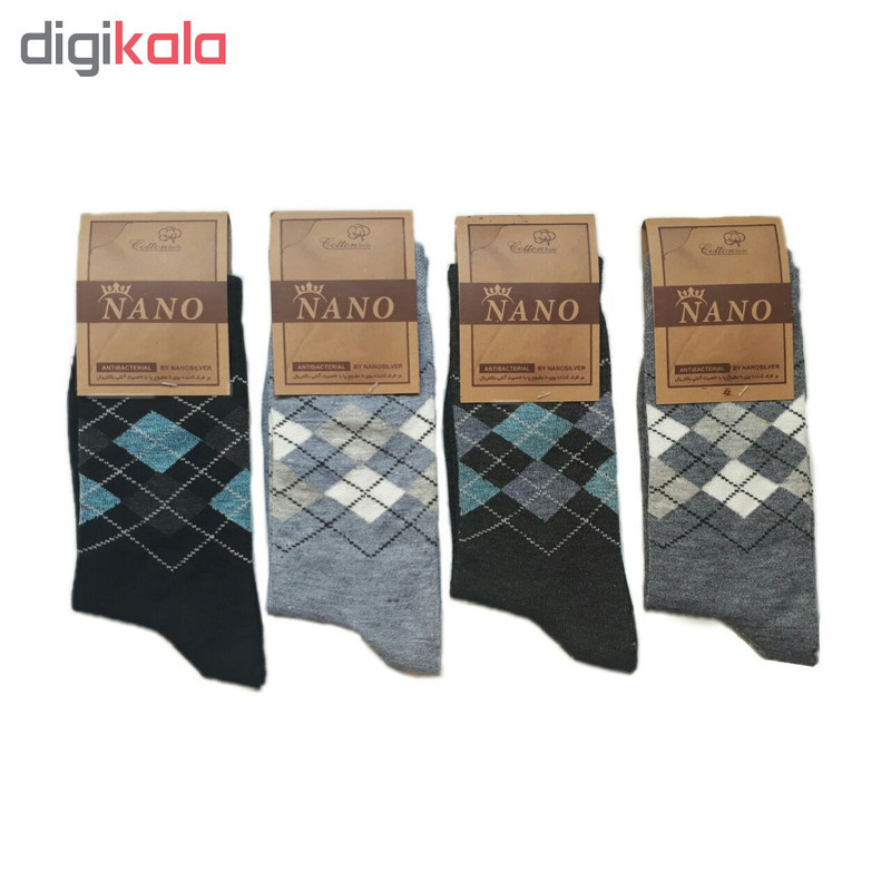 جوراب مردانه مدل Nano مجموعه 4 عددی