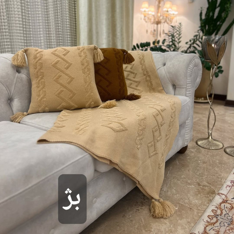 کاور کوسن مدل پانچدوزی ایران سایز 40×40 سانتی متر