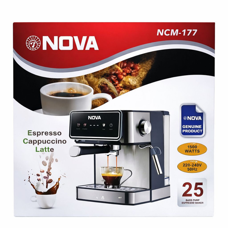 اسپرسو ساز 1700 میلی‌لیتر نوا مدل NCM-177