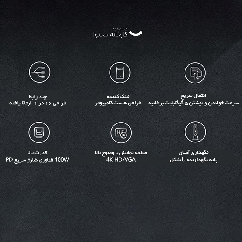 هاب 16 پورت بیسوس مدل Bs-HUB001