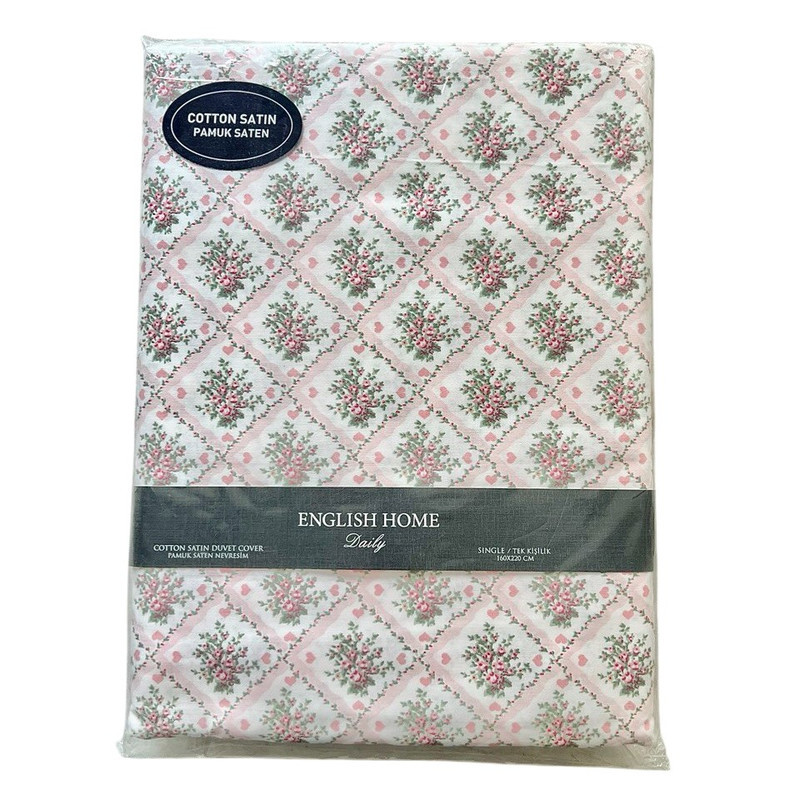 روکش لحاف ساتن-پنبه انگلیش هوم مدل Lovely Bouquet یک نفره سایز 220x160 سانتی‌متر
