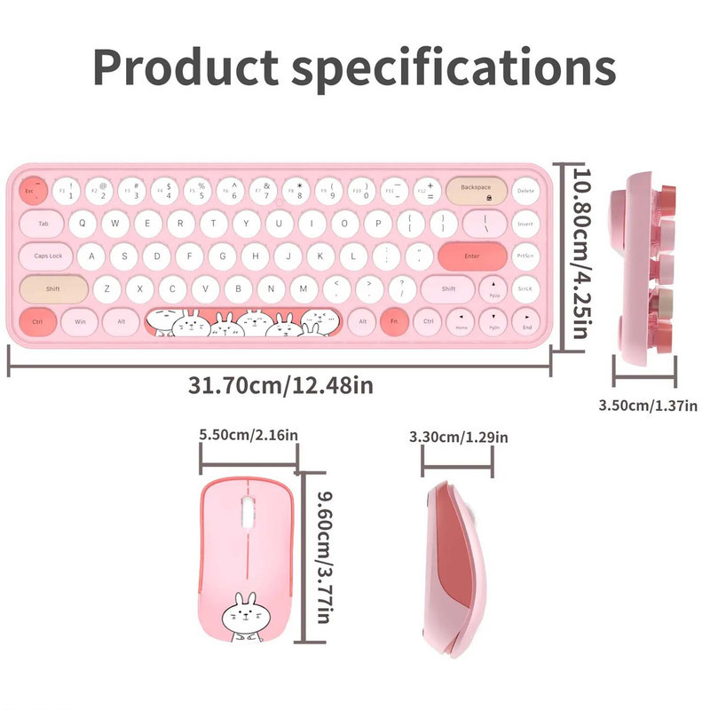 کیبورد و ماوس بیسیم مافی مدل I bean pro، سوییچ ممبران، Tenkeyless