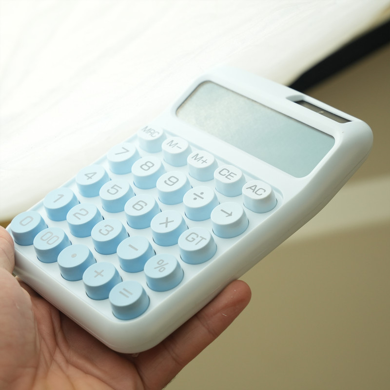 ماشین حساب رومیزی مدل خورشیدی پاستلی کد DS-3001