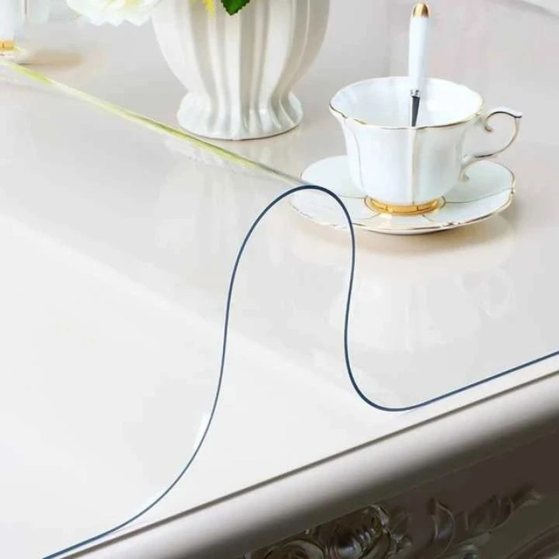 رومیزی مدل طلق شفاف یک میل سایز 50x80 سانتی‌متر