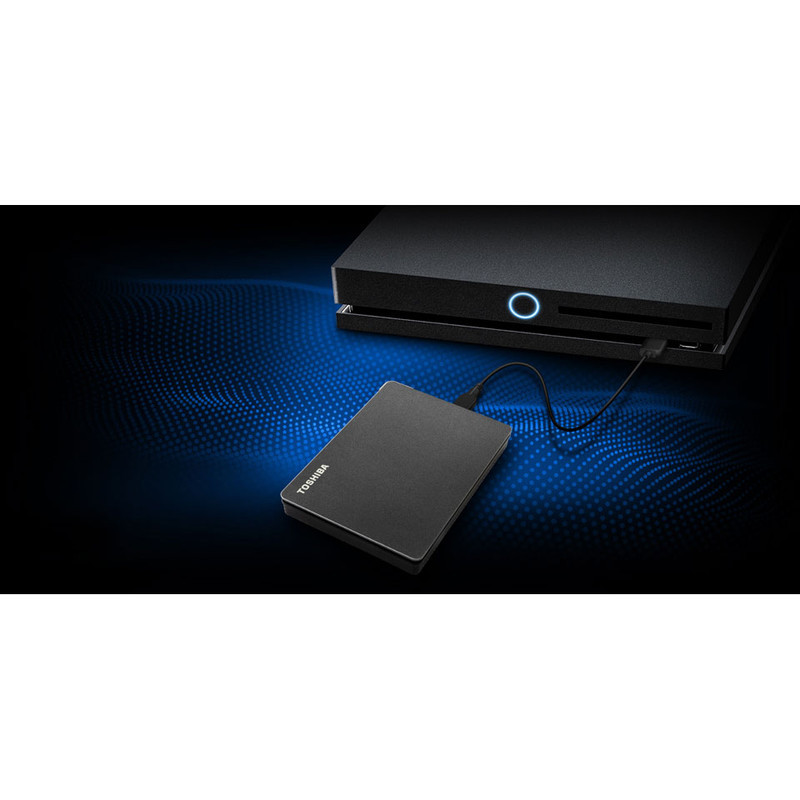 هارد اکسترنال توشیبا مدل Canvio Gaming ظرفیت یک ترابایت دارای رابط USB Type-A 3.2