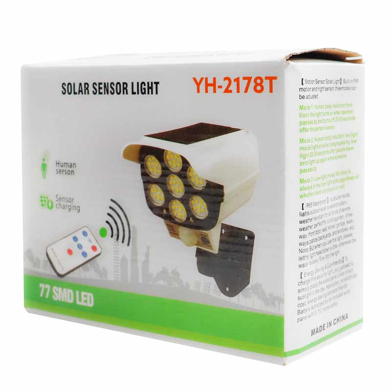 چراغ خورشیدی طرح دوربین مدار بسته مدل YH-2178T