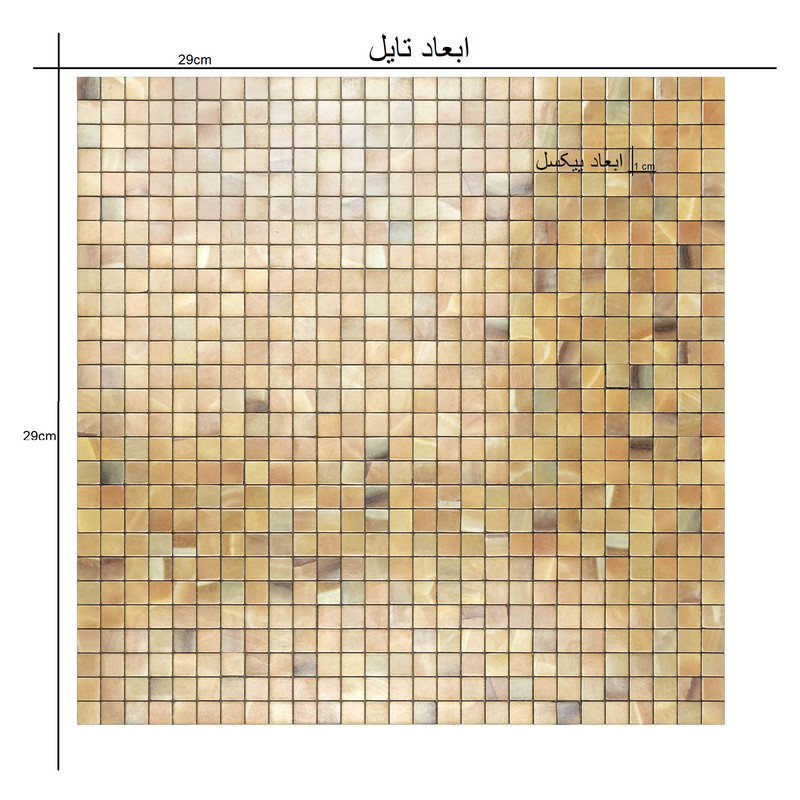 دیوارپوش مدل تایل بین کابینتی پشت چسبدار کد 10040 بسته 11 عددی