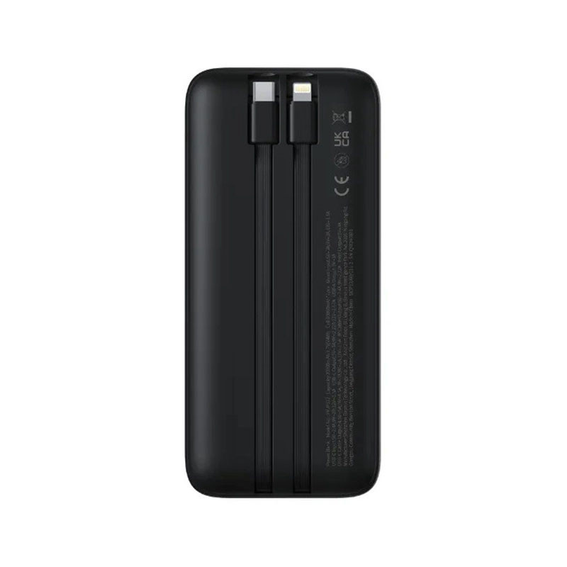 پاوربانک 22 وات بیسوس مدل LIPOW Dual ظرفیت 20000 میلی‌آمپرساعت به همراه کابل USB-C و لایتنینگ