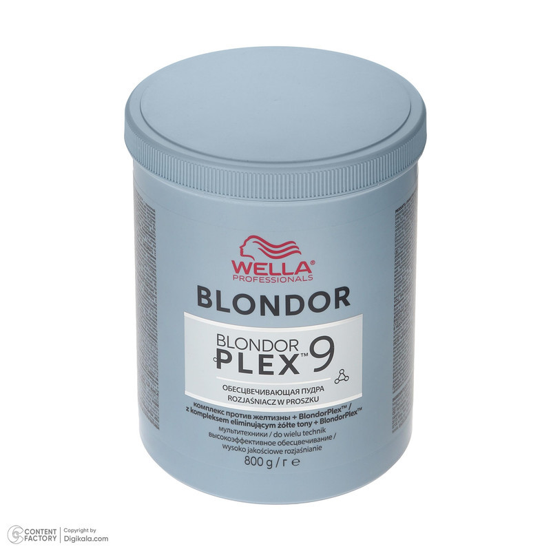 پودر دکلره ولا پرفشنال مدل PLEX-9 وزن 800 گرم رنگ آبی