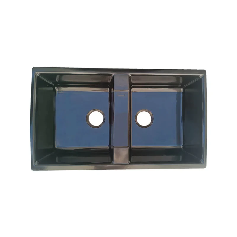 سینک ظرفشویی گرانیت توکار دو لگنه مدل SGB2V