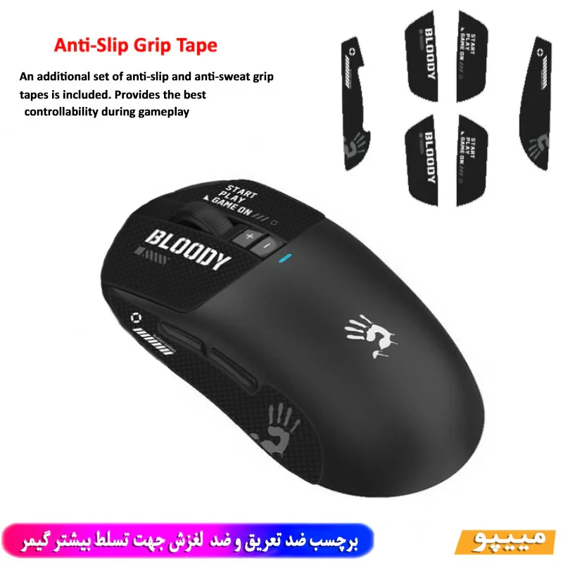 ماوس گیمینگ دوگانه بی‌سیم و باسیم بلادی مدل R_72_ULTRA_DUAL