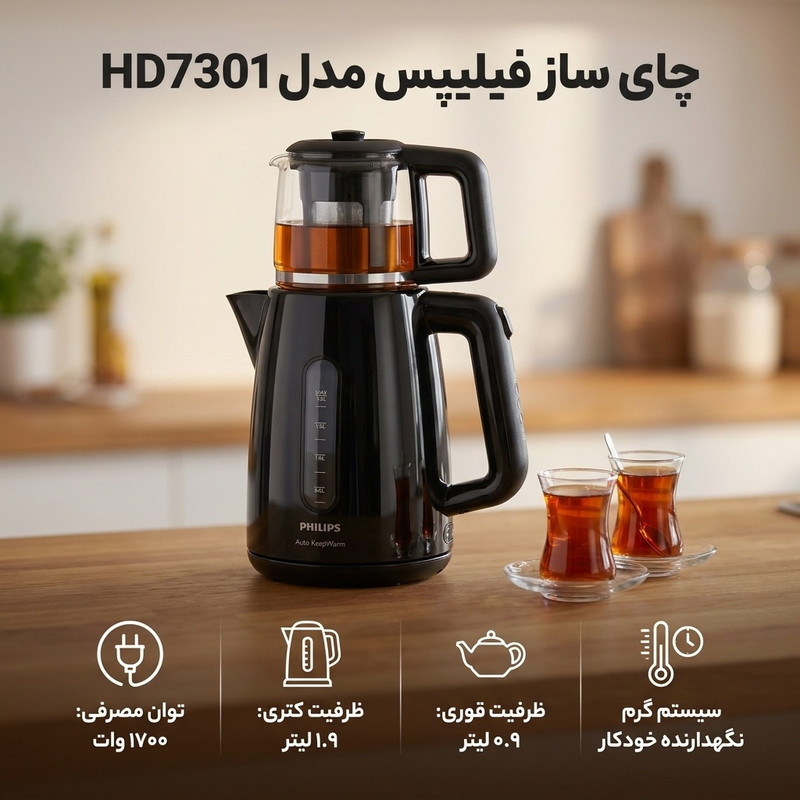 چای ساز فیلیپس مدل  HD7301