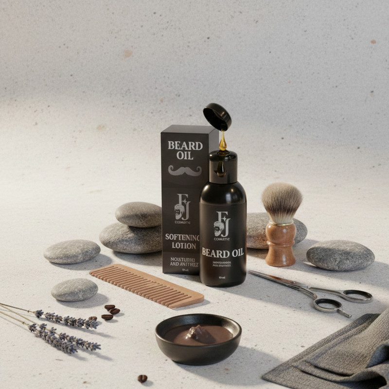 روغن مو افجه مدل SL-BEARD06 مناسب موهای حجم 60 میلی‌لیتر مجموعه 6 عددی