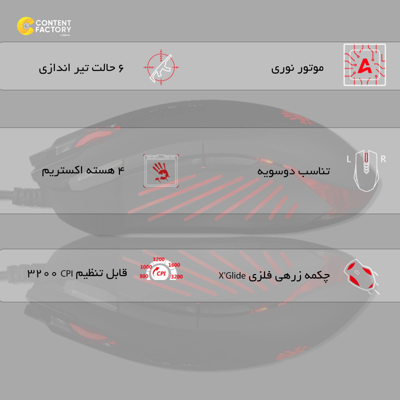 ماوس بلادي مدل V8M