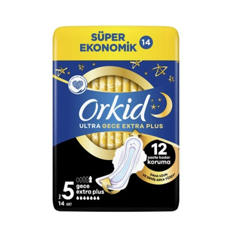 نوار بهداشتی اورکید مدل  ULTRA GECE EXTRA PLUS بسته 12 عددی