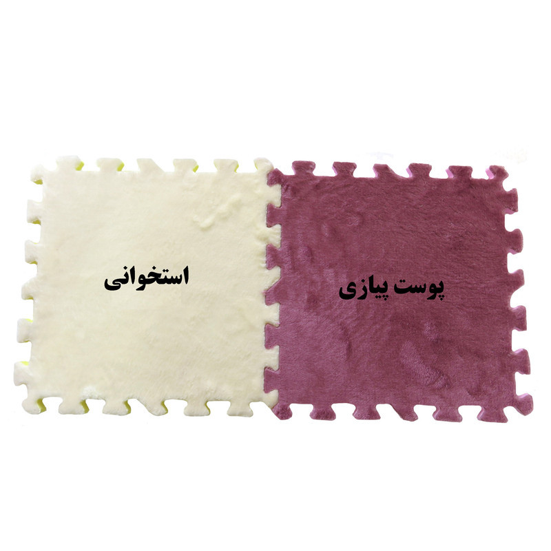 کفپوش تاتامی بهتا مدل مخملی بسته 6 عددی