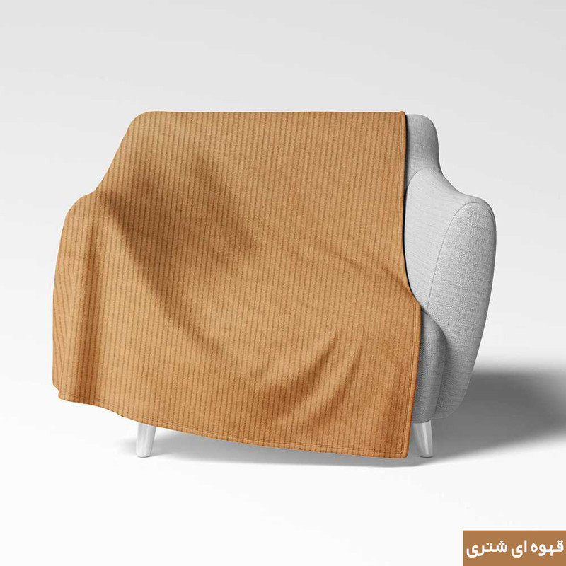 شال مبل شاران هوم مدل مخملی طرح راه راه سایز 150×170 سانتی متر