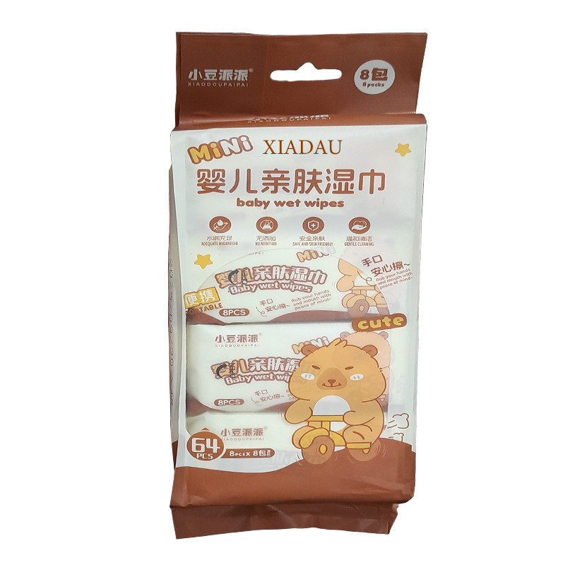 دستمال مرطوب ژیادائو مدل CUTE بسته 64 عددی