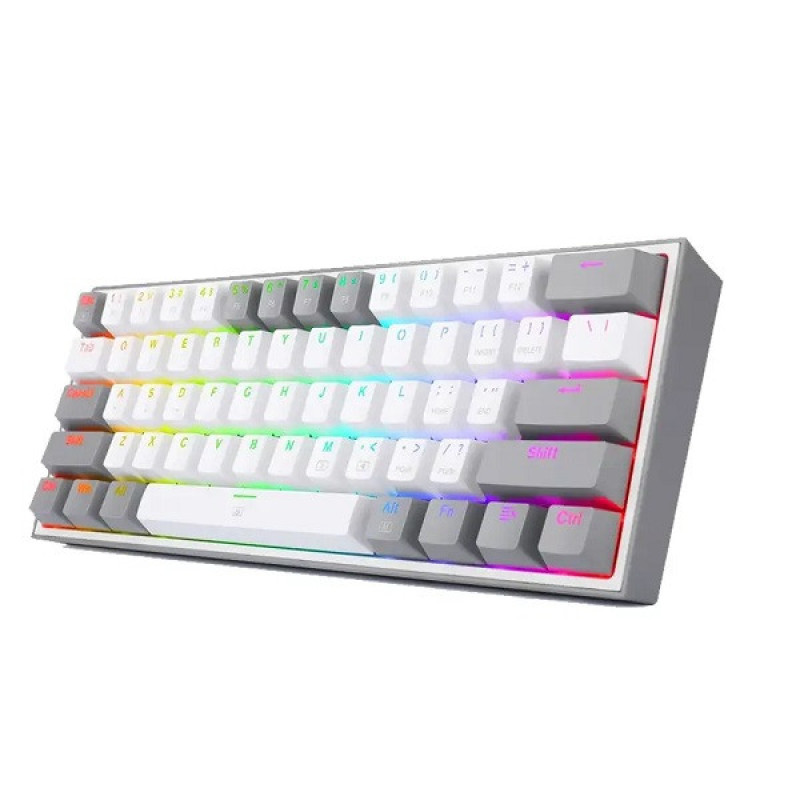 کیبورد مخصوص بازی ردراگون مدل FIZZ K617 WHITEGREY