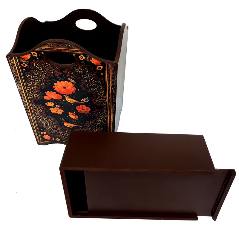 ست سطل و جعبه دستمال کاغذی کد n23