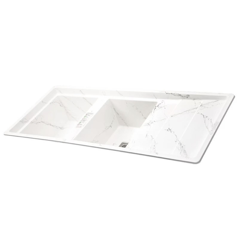 سینک ظرفشویی گرانیت توکار دو لگنه مدل 120S-RGNGH
