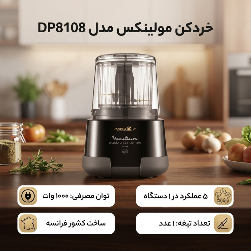 خردکن مولینکس مدل DP8108