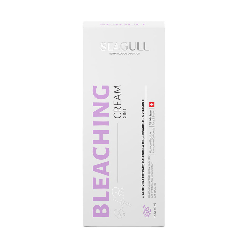 کرم بی رنگ کننده مو صورت و بدن سی گل مدل Bleaching مناسب انواع پوست حجم 60 میلی لیتر به همراه کرم مکمل 30 میلی لیتر