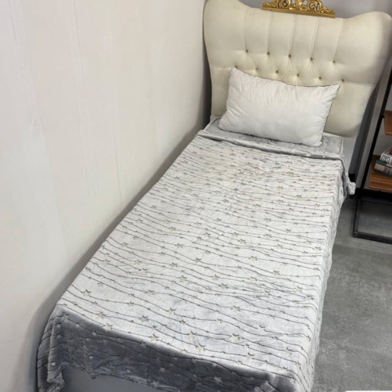 پتو مسافرتی 1 نفر ویراگیتا مدل شبنما ستاره دنباله دار کهکشانی سایز 150x200 سانتی‌متر